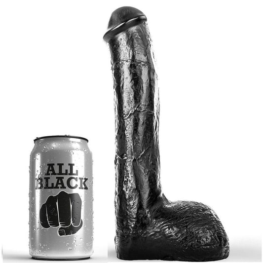 ALL BLACK - PÉNIS ANAL RÉALISTE 23 CM