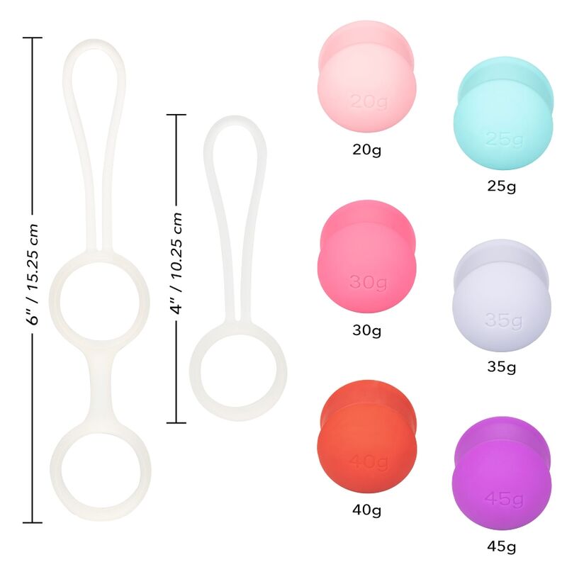 CALEXOTICS - SHE-OLOGY SET BOLAS KEGEL INTERCAMBIABILI