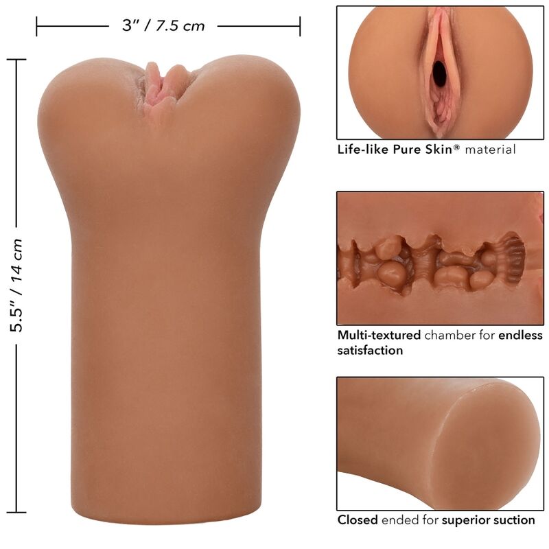 CALEXOTICS - BOUNDLESS VULVA STROKER PELLE CARAMELLO