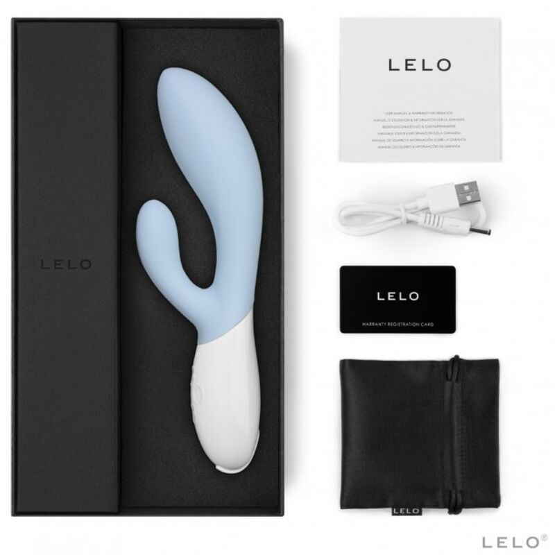 LELO - VIBRATEUR DE LUXE INA 3 BLEU CLAIR