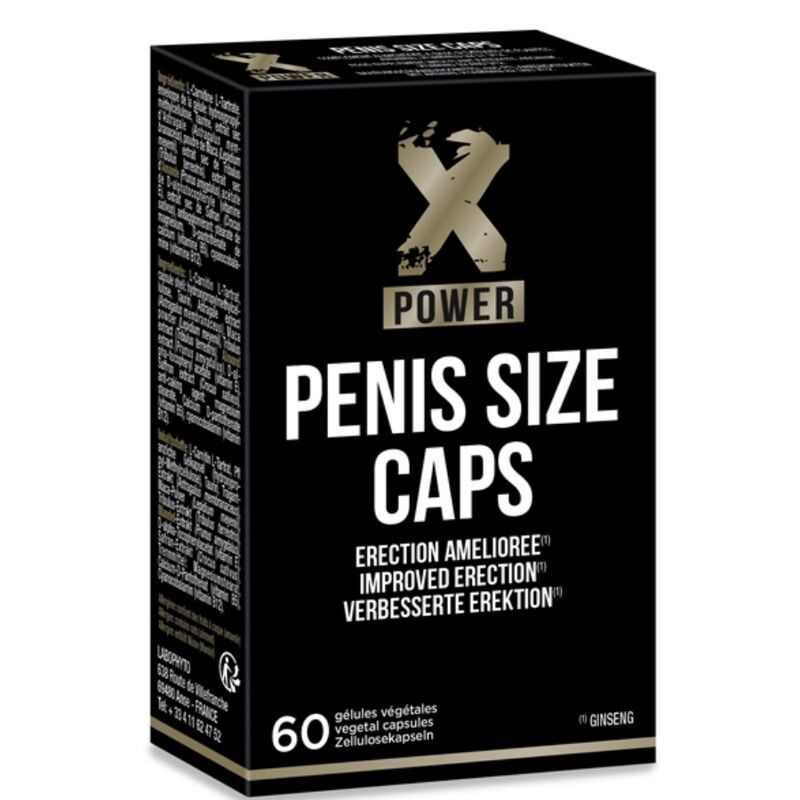 XPOWER - PENIS SIZE CAPS FOR ENHANCED ERECTION 60 CAPS