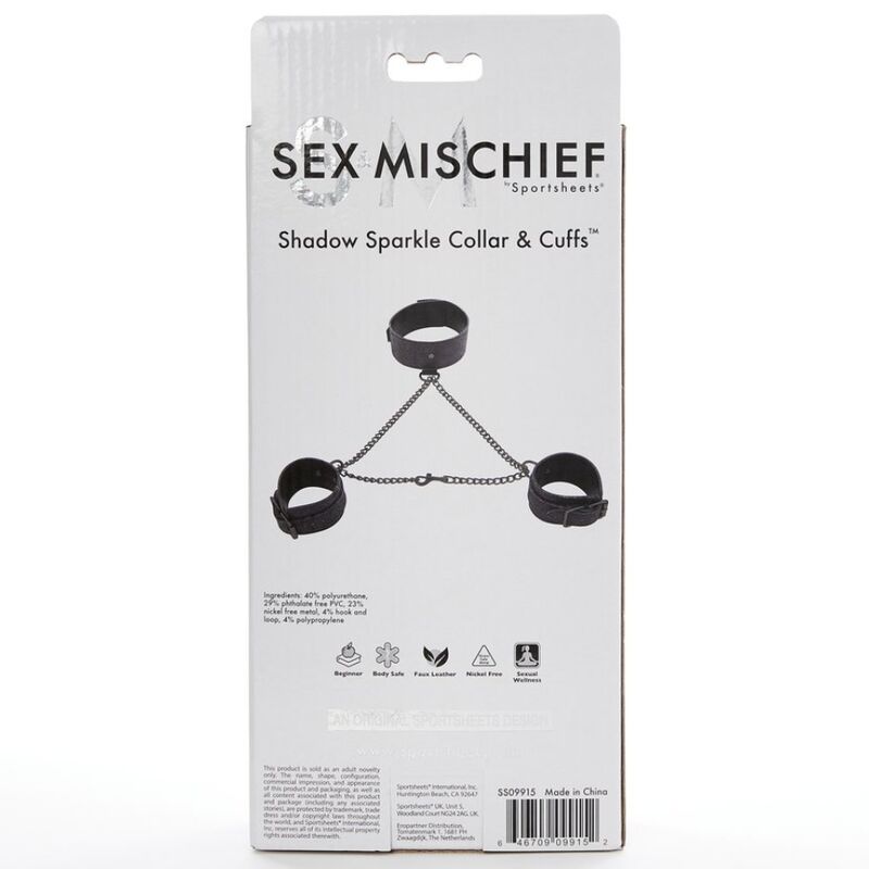 SEX & MICHIEF - COLLETTO E POLSINI SHADOW SCINTILLANTI