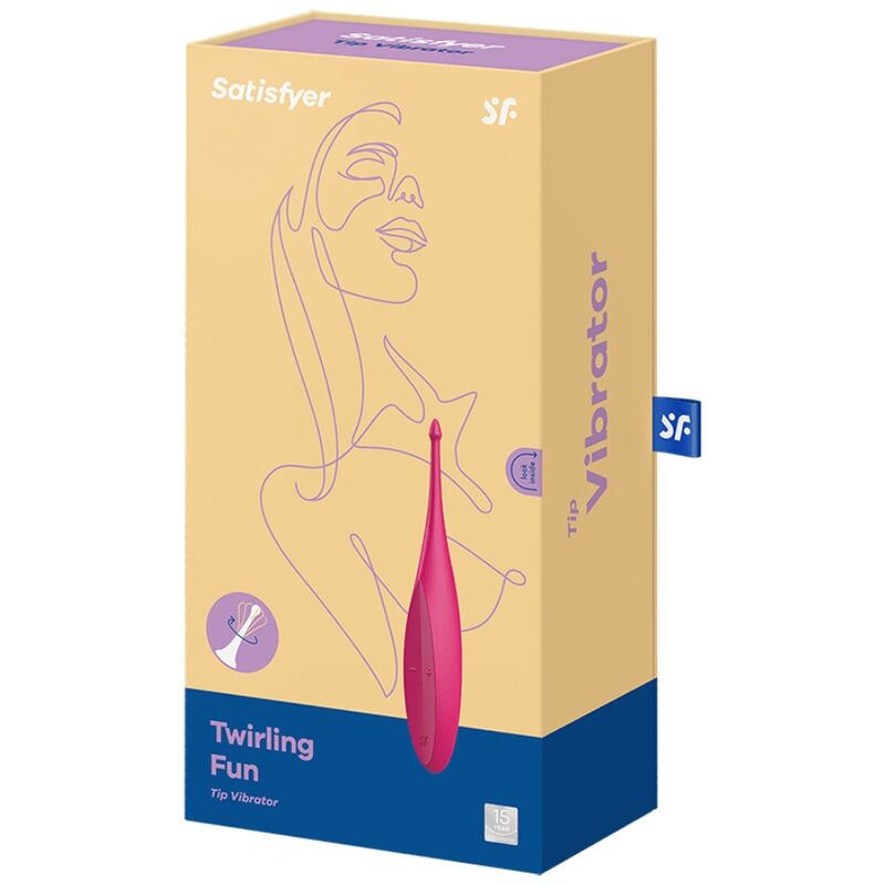 SATISFYER - PINK TWIRLING FUN TIP VIBRATOR