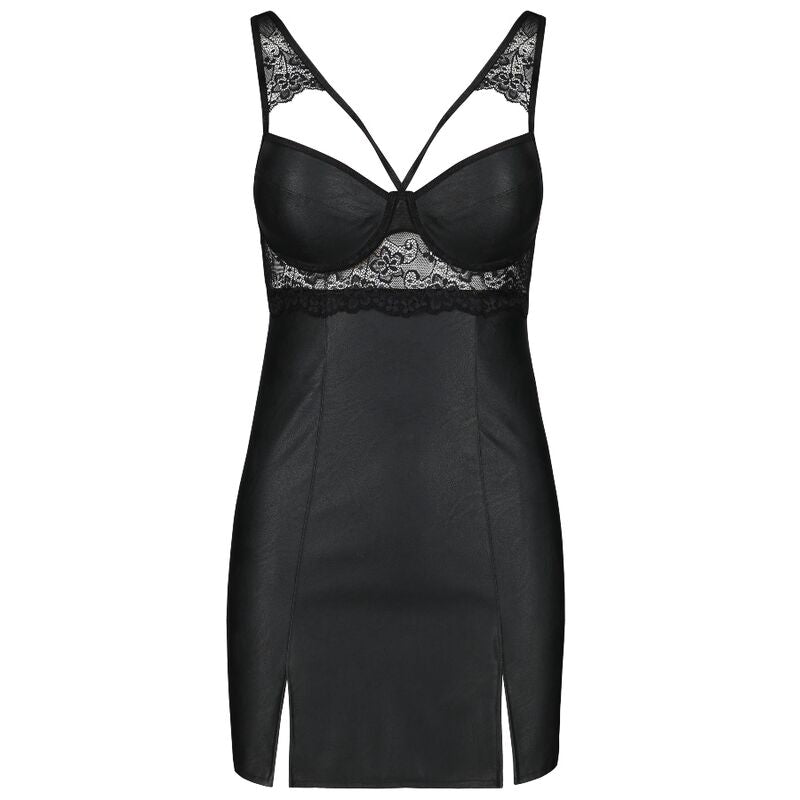 PASSION - LOONA CHEMISE IN PELLE ECOLOGICA S/M