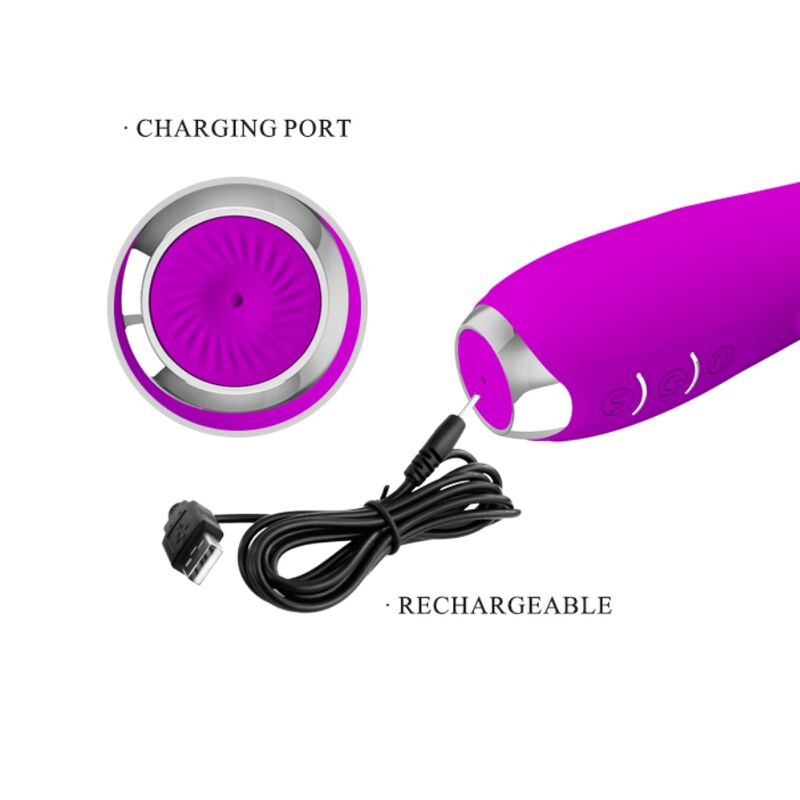 PRETTY LOVE - VIBRATEUR MOLLY À ROTATION RECHARGEABLE