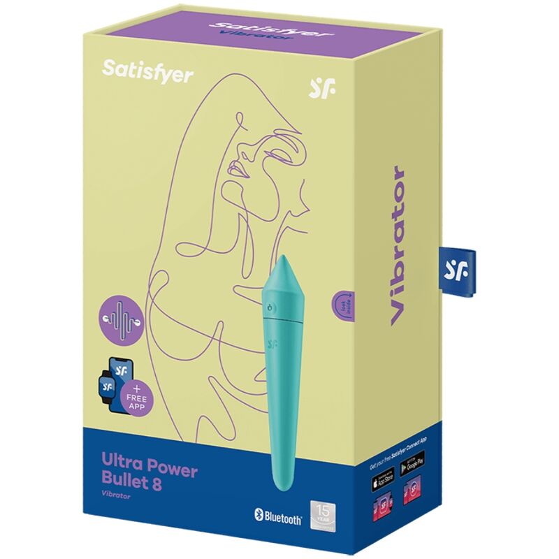 SATISFYER - BULLET ULTRA PUISSANT 8 TURQUOISE