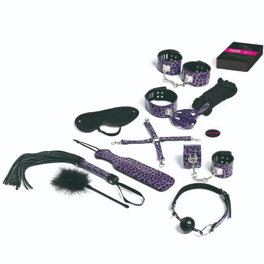 TEASE &amp; PLEASE - SET 13 ACCESSOIRES DE BONDAGE LILAS