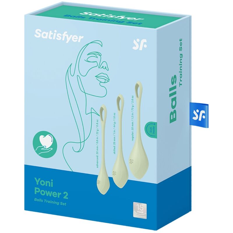 SATISFYER - SET DA ALLENAMENTO YONI POWER 2 VERDE