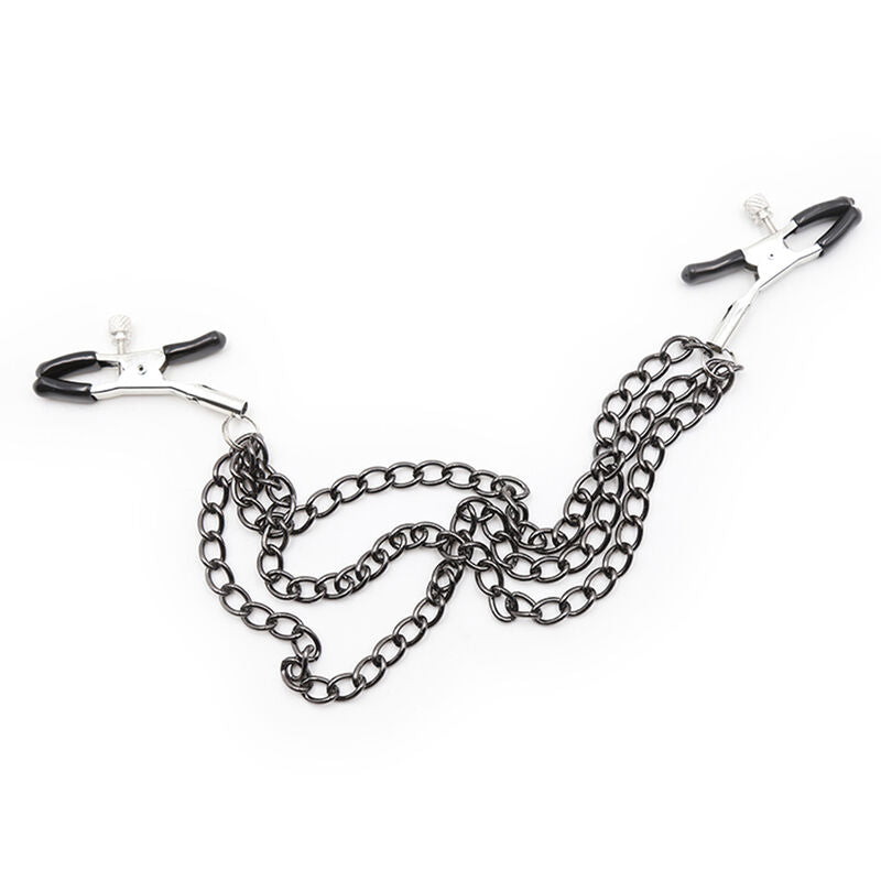 OHMAMA FETISH - Nipple Clamps WITH BLACK CHAINS