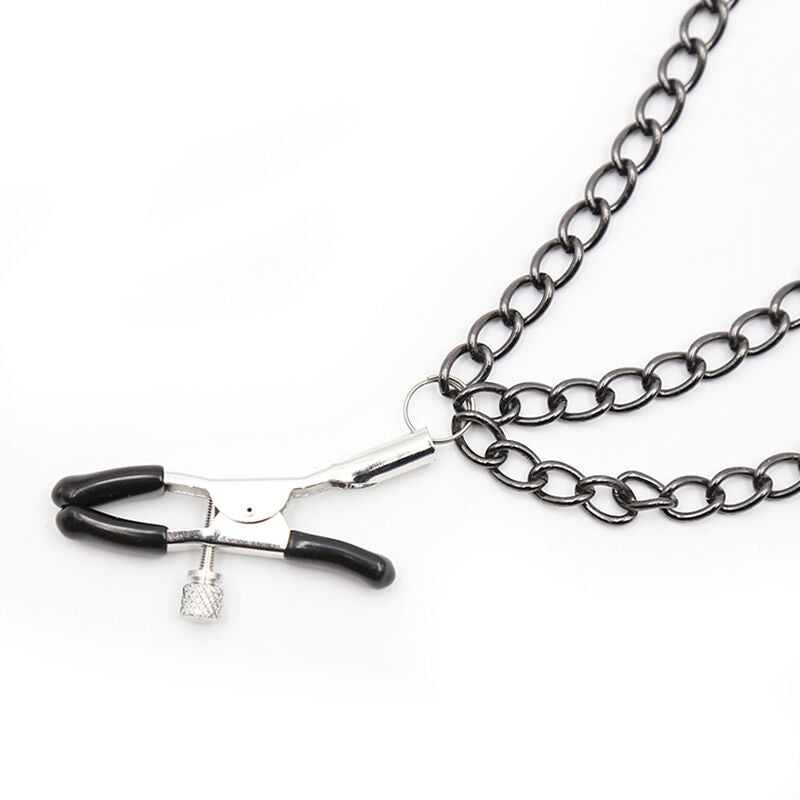 OHMAMA FETISH - Nipple Clamps WITH BLACK CHAINS