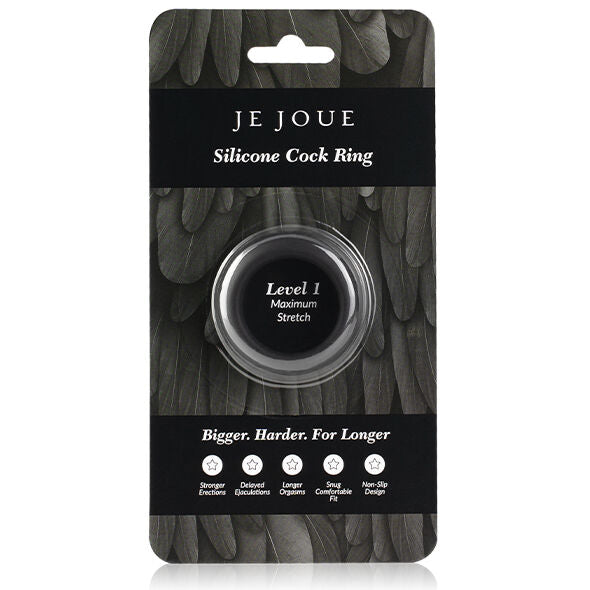 JE JOUE - ANELLO PER IL CAZZO IN SILICONE MASSIMA ELASTICIT - NERO