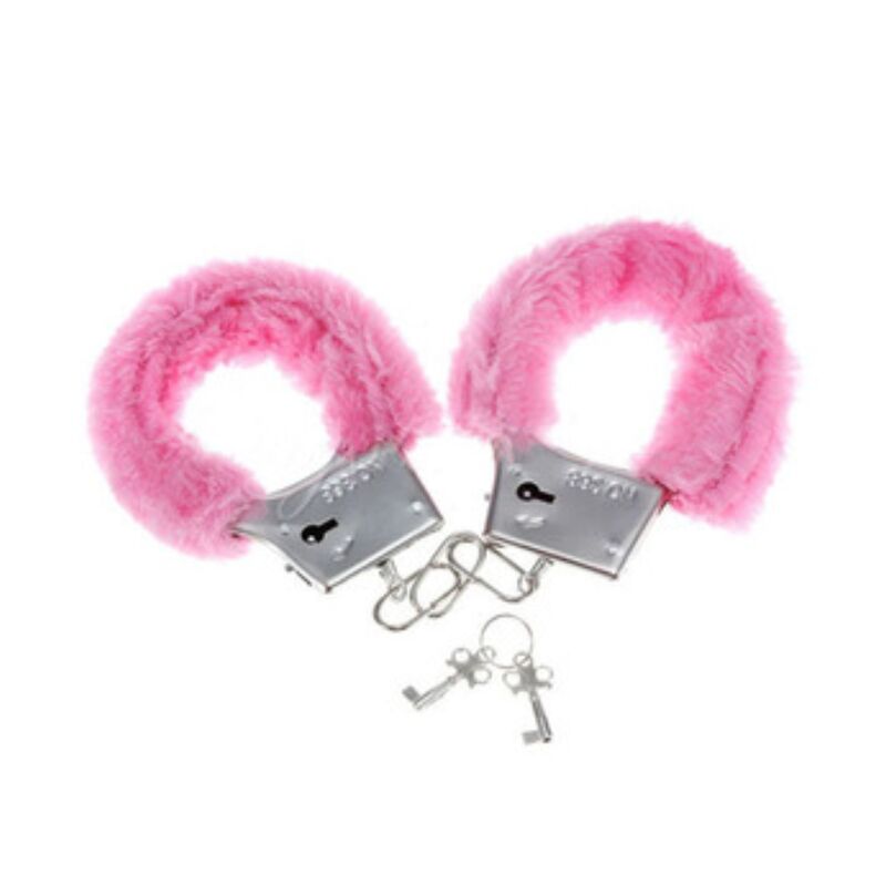 DIABLO PICANTE - PINK PLEASURE FUR HANDCUFFS