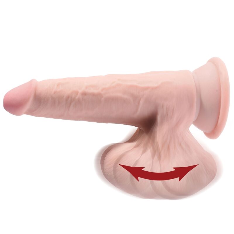 KING COCK - PLUS GODE 3D BALLES OSCILLANTES 12,7 CM