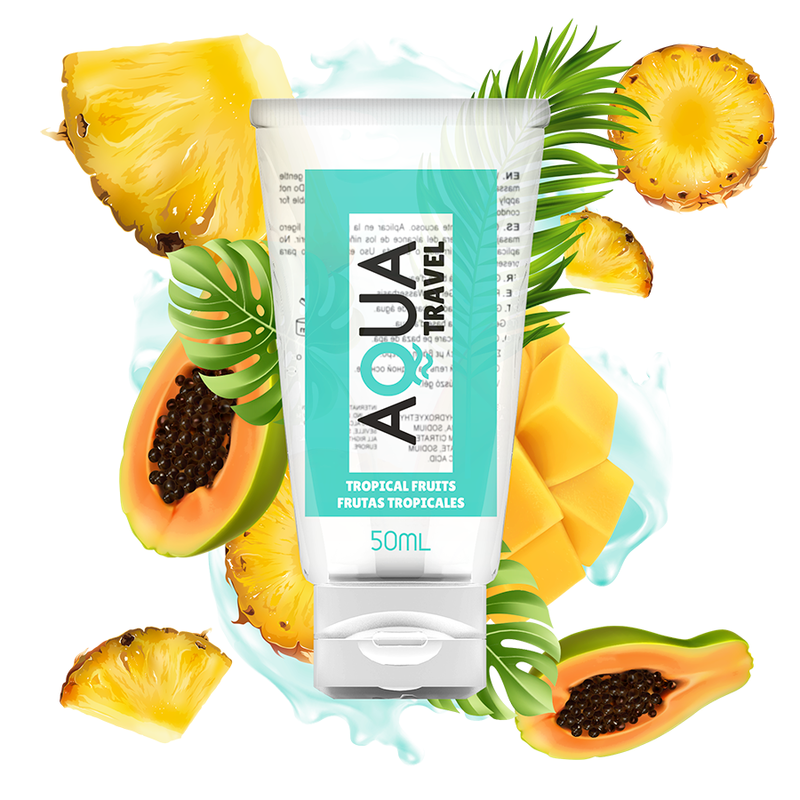 AQUA TRAVEL - LUBRIFIANT À BASE D'EAU FRUITS TROPICAUX - 50 ML