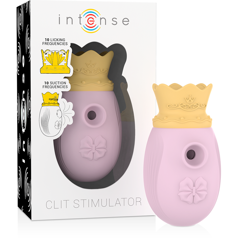 INTENSE - STIMULATEUR DE CLIT 10 FRÉQUENCES DE LÉCHAGE ET D'ASPIRATION - ROSE