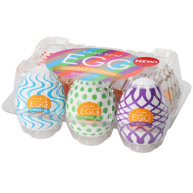 TENGA - WONDER EGG MASTURBADORE PACK 6 UNITÉ