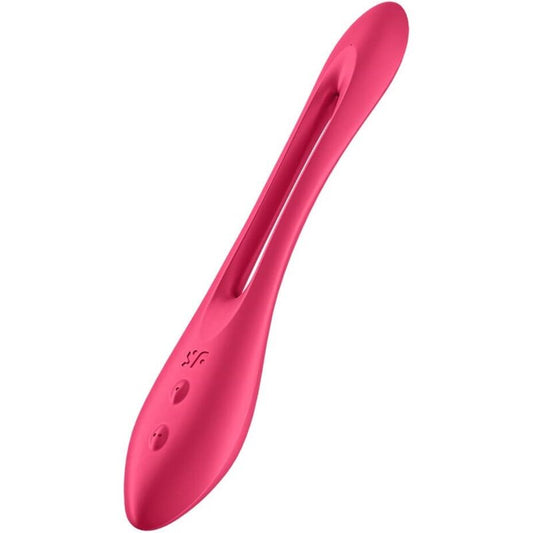 SATISFYER - VIBRATEUR MULTI ELASTIC JOY ROUGE