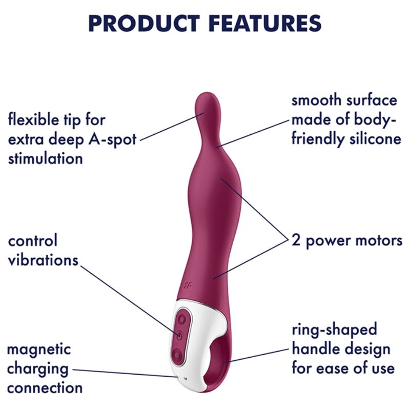 SATISFYER - AMAZING 1 ASPOT BERRY VIBRATOR