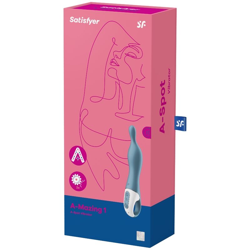 SATISFYER - AMAZING 1 ASPOT BLUE VIBRATOR