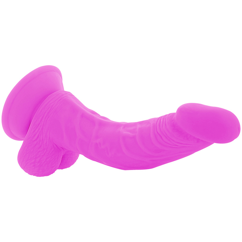 DIVERSIA - DILDO VIBRANTE FLESSIBILE VIOLA 21.5 CM -O- 4.5 CM