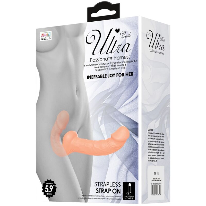 BAILE - ULTRA PASSIONATE DILDO WITH UNSUPPORTED HARNESS