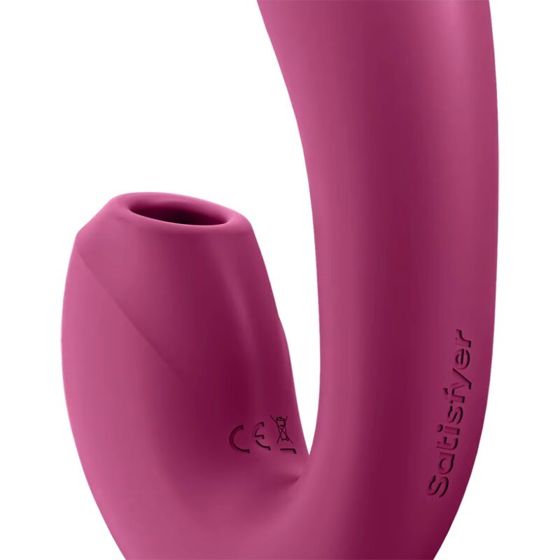 SATISFYER - APPLICATION STIMULATEUR ET VIBRATEUR ROUGE SUNRAY