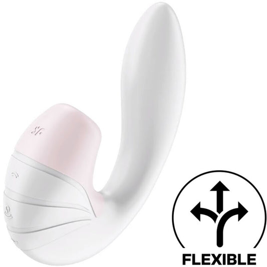 SATISFYER - STIMULATEUR ET VIBRATION SUPERNOVA BLANC