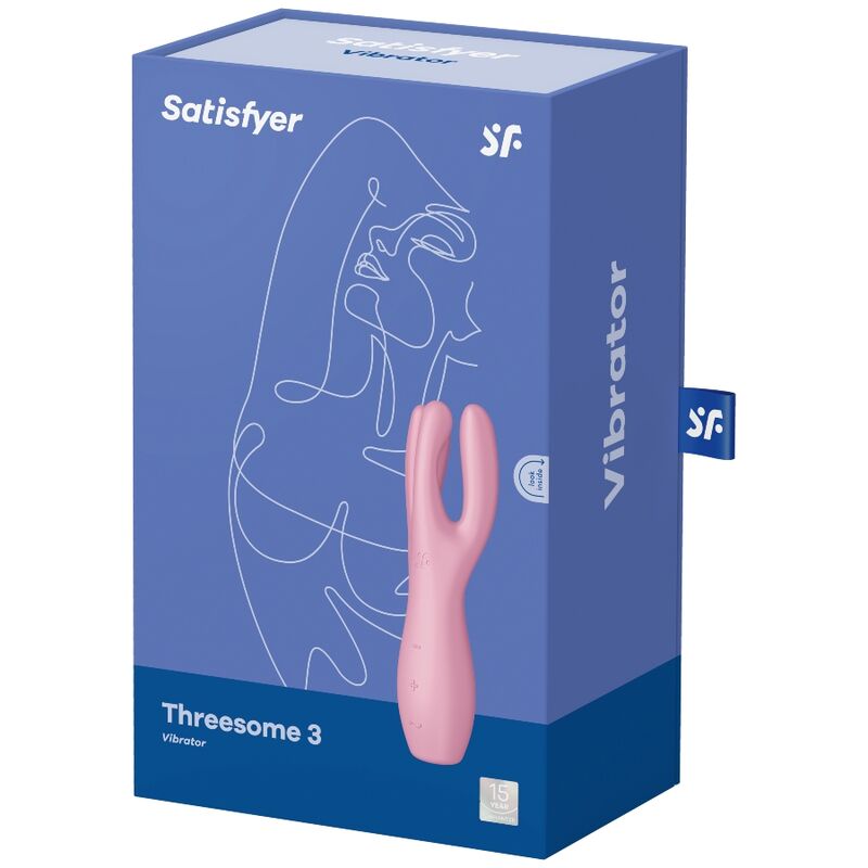 SATISFYER - VIBRATORE THREESOME 3 ROSA