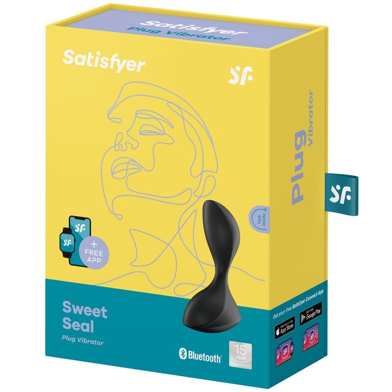 SATISFYER - SWEET SEAL BLACK VIBRATING CAP APP