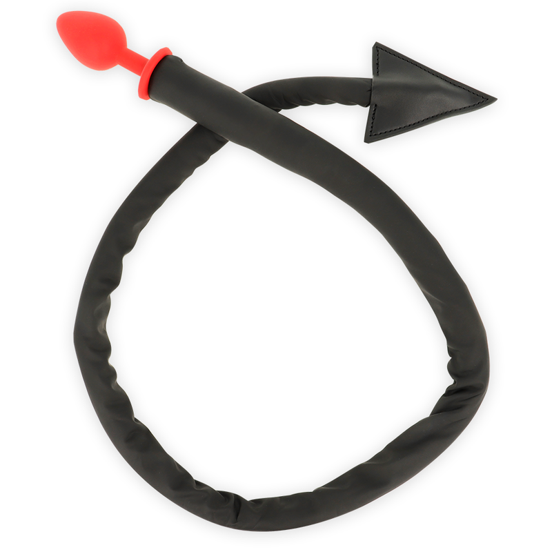 OHMAMA FETISH DEVIL''S TAIL SILICONE PLUG 8 CM