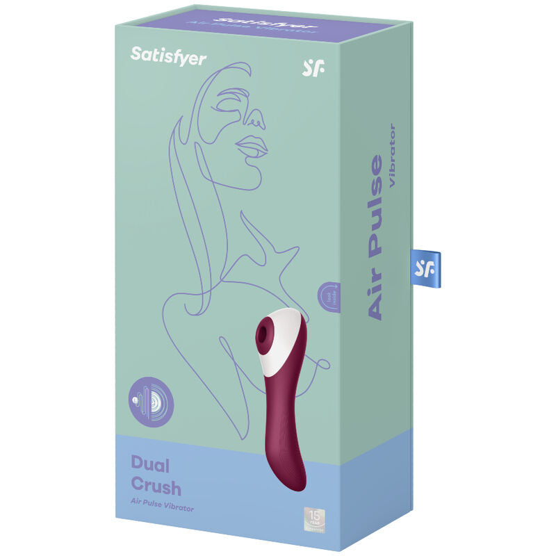 SATISFYER - VIBRATEUR À IMPULSIONS D'AIR DUAL CRUSH