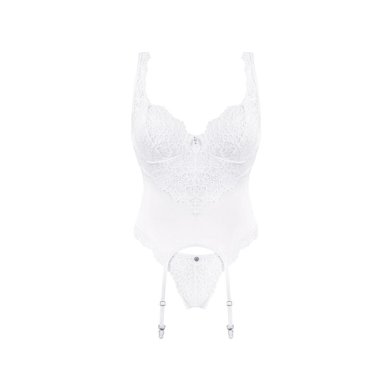 OBSESSIVE - AMOR BLANCO CORSET AND THONG S/M