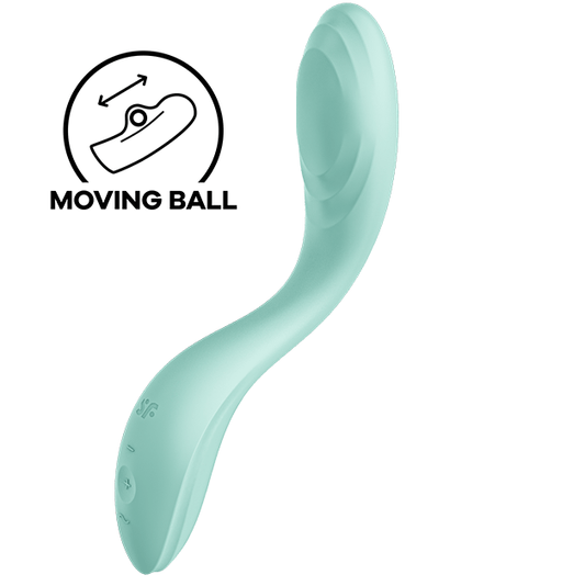 SATISFYER - VIBRATEUR RRROLLING PLEASURE GSPOT VERT