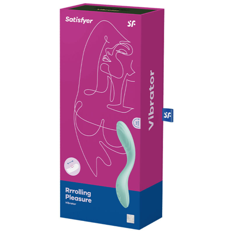 SATISFYER - VIBRATEUR RRROLLING PLEASURE GSPOT VERT