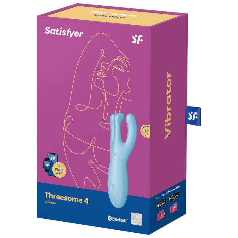 SATISFYER - APP THREESOME 4 VIBRATORE ROSA