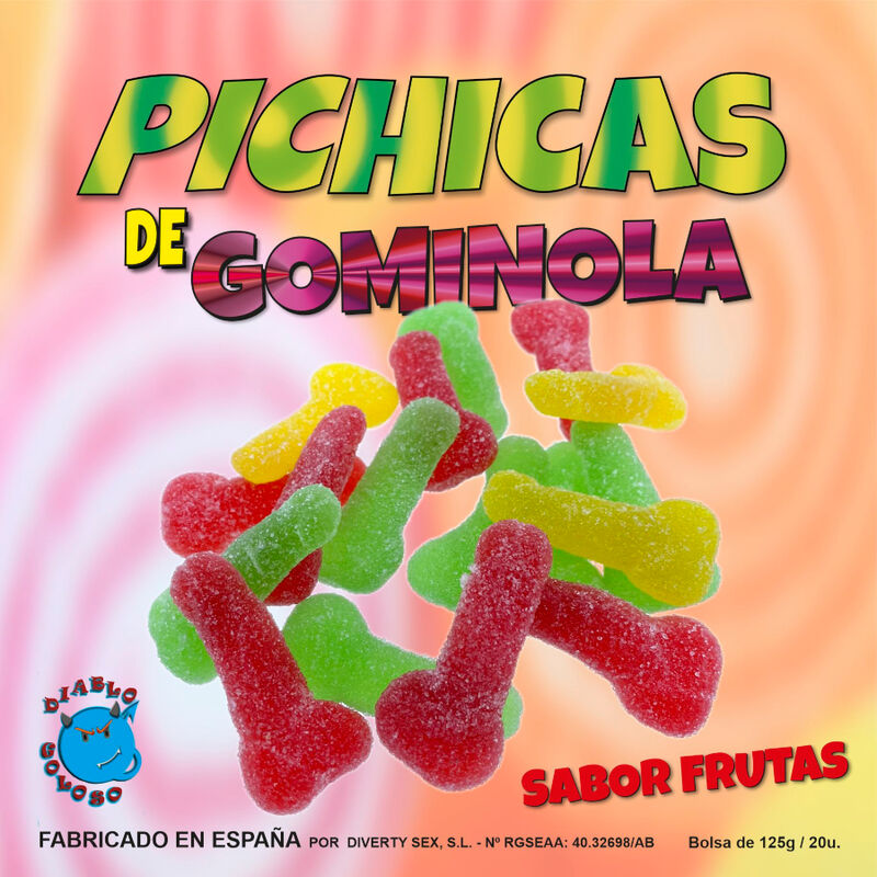 GOLOSO DIABLO - PICHITAS GUMMINOL AUX FRUITS AVEC SUCRE