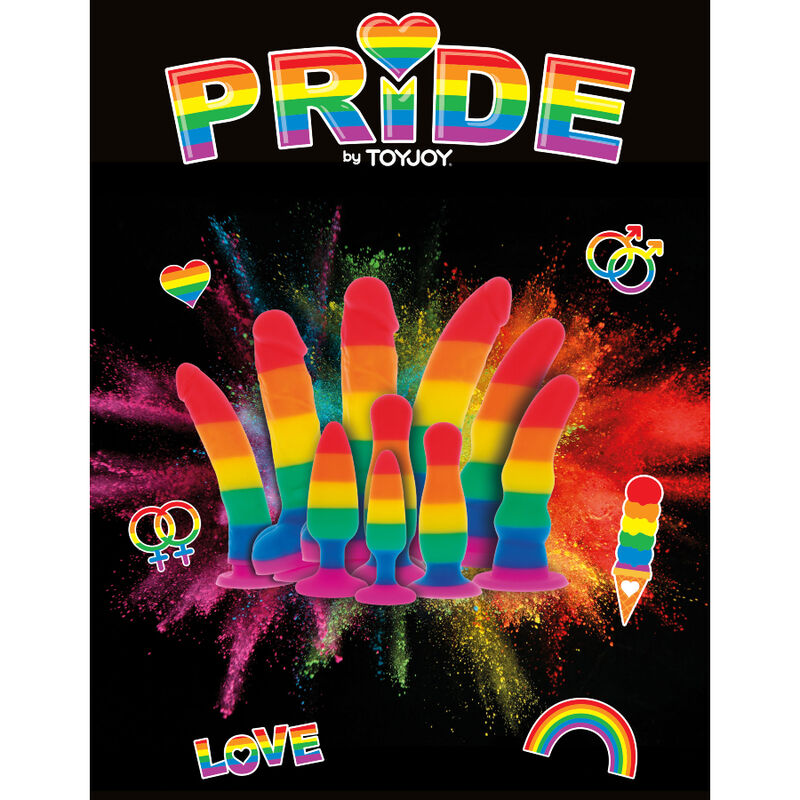 PRIDE - GODE DRAPEAU LGBT 19 CM