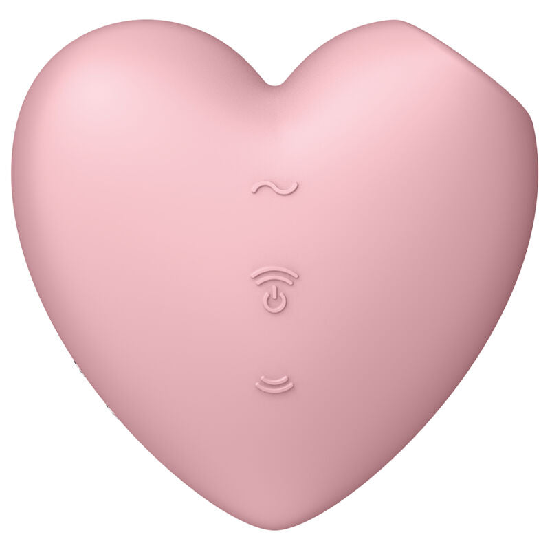 SATISFYER - CUTIE HEART STIMOLATORE E VIBRATORE A IMPULSI D'ARIA BLU