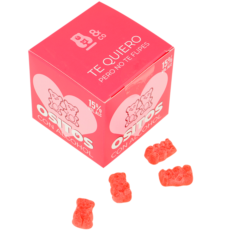 OSITO &amp; CO - OURS GUMMY AVEC GIN ALCOOL ET FRAISE