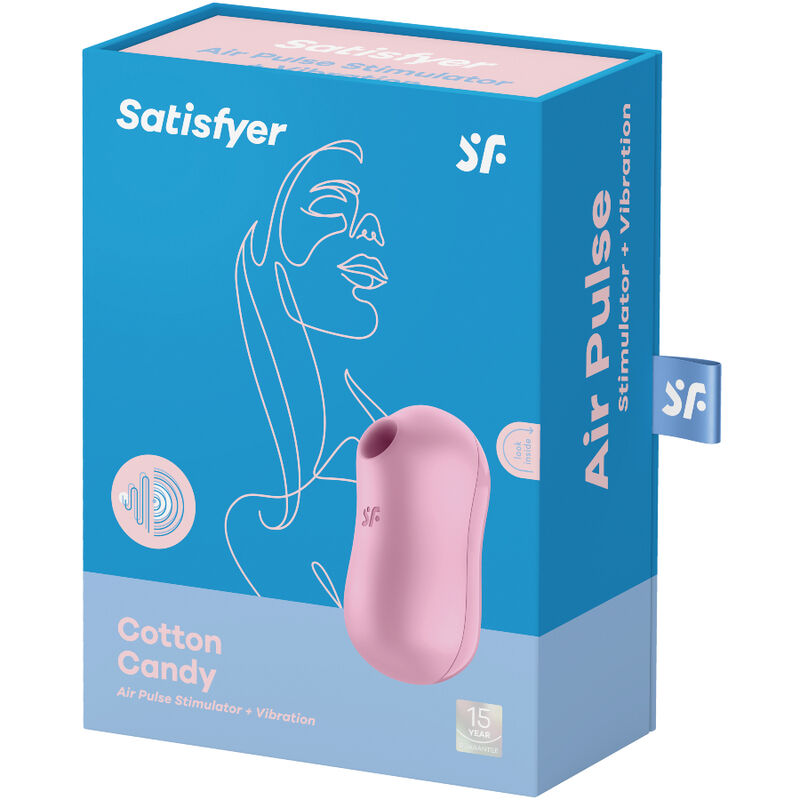 SATISFYER - STIMOLATORE E VIBRATORE D'ARIA PER ZUCCHERO COTONE LILLA