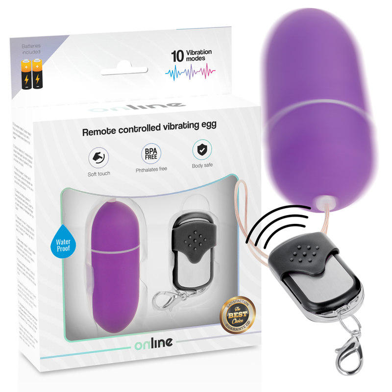 EN LIGNE - TÉLÉCOMMANDE VIBRANT EGG L LILAS