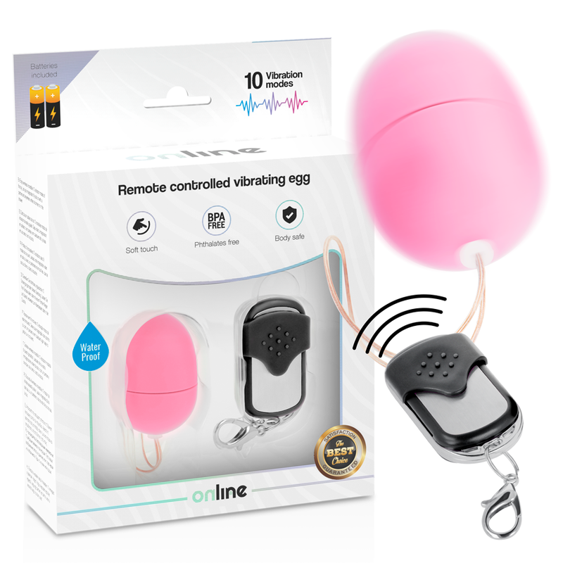 EN LIGNE - TÉLÉCOMMANDE VIBRANT EGG S ROSE