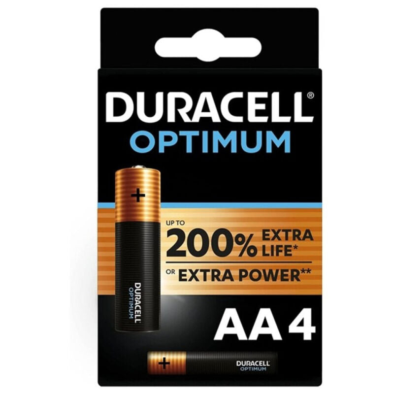 DURACELL - OPTIMUM 200 AA ALKALINE BATTERY LR6 4 UNIT