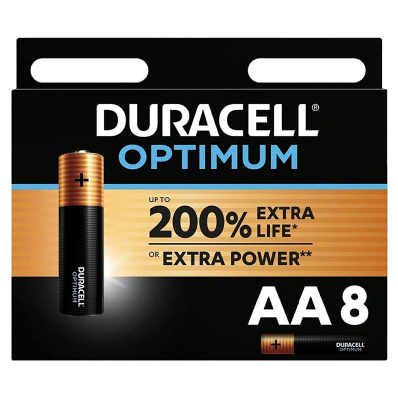 DURACELL - OPTIMUM 200 AA ALKALINE BATTERY LR6 8 UNIT