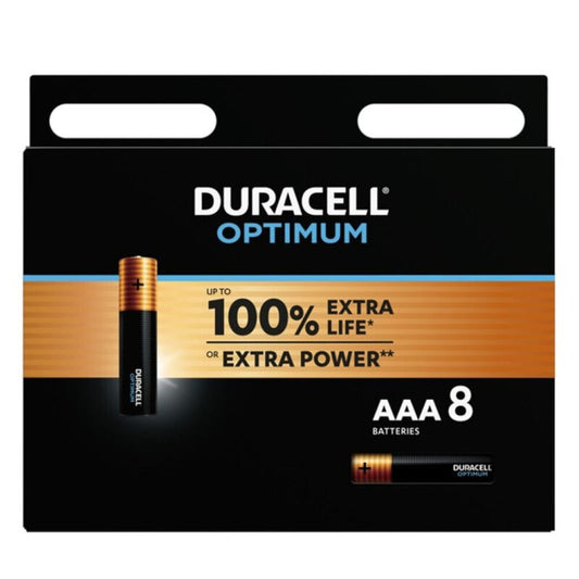 DURACELL - BATTERIA ALCALINA OPTIMUM AAA LR03 8 UNIT