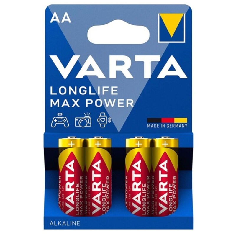 VARTA - MAX POWER AA LR6 ALKALINE BATTERY 4 UNITS