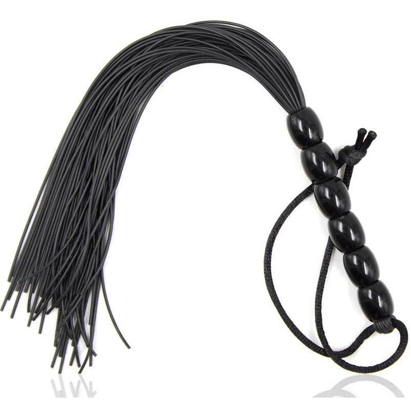 FLOGGER OHMAMA FETISH CON MANICO IN SILICONE NERVATO 22 CM