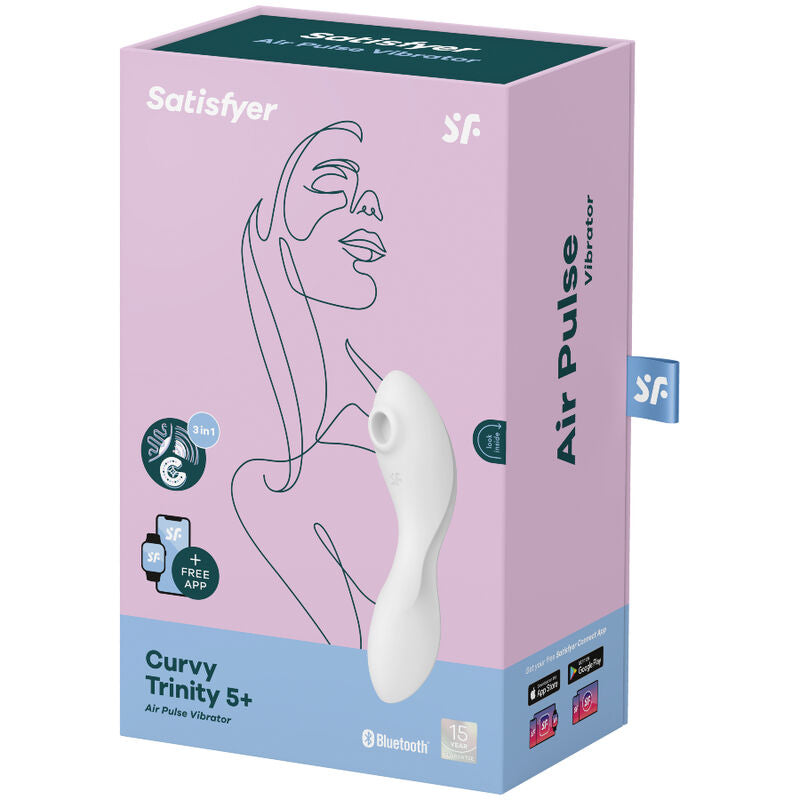 SATISFYER - CURVY TRINITY 5 VIBRATEUR BLANC STIMULATEUR AE