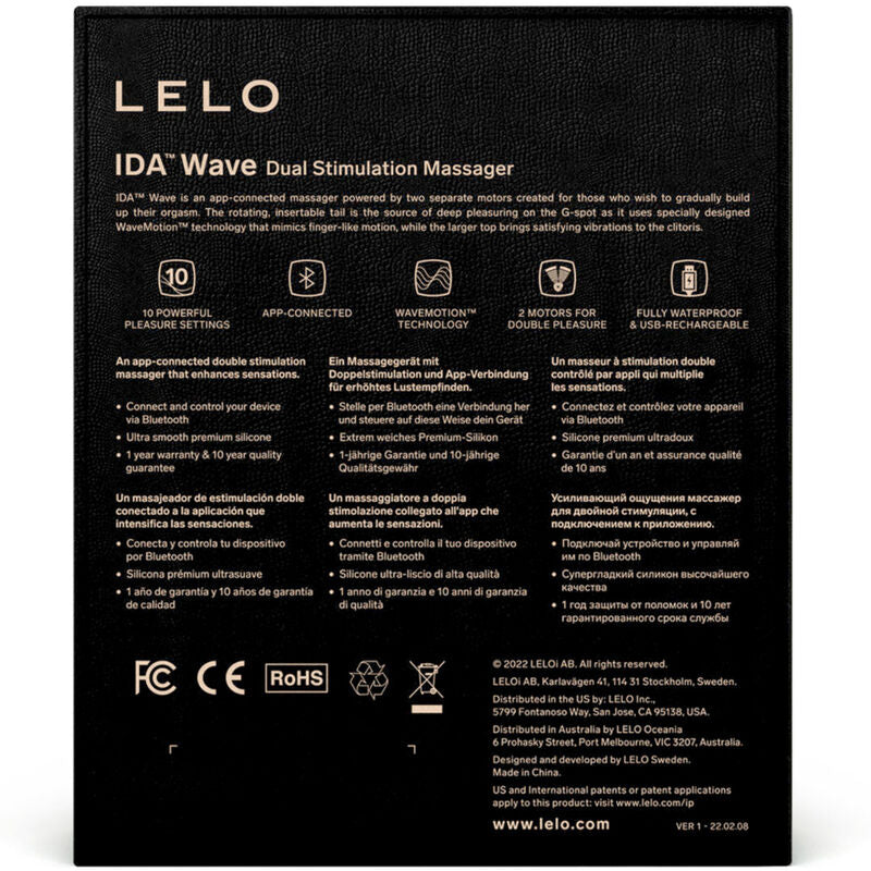 LELO - IDA WAVE COUPLE MASSAGER BLACK