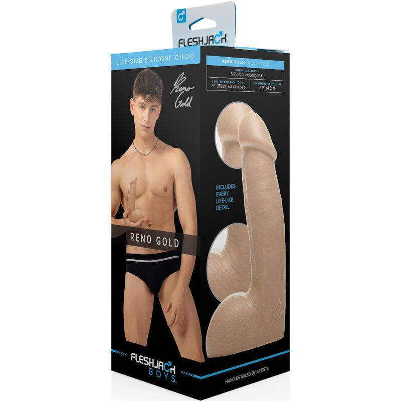 FLESHJACK - GODE OR RHIN 19 CM 